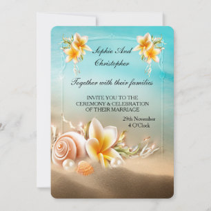 Wedding Invitation Ocean Beach Venue
