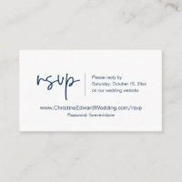 Wedding Invitation Online RSVP, Casual Themed Card