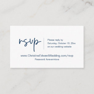 Wedding Invitation Online RSVP, Casual Themed Card