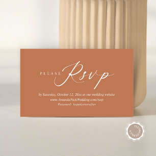 Wedding Invitation Online RSVP, Modern Script Card