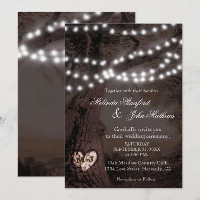 Wedding Invitation | Party Tree (Front/Back)