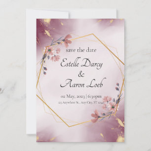 WEDDING INVITATION - ROSE GOLD