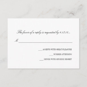 Wedding Invitation -RSVP Basic