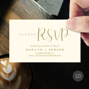 Wedding Invitation RSVP Reminder Enclosed Card