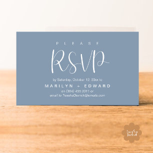 Wedding Invitation RSVP Reminder Enclosed Card