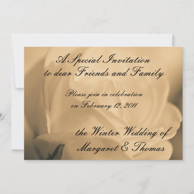 Wedding Invitation Save the Date template card (Front)