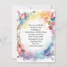 Wedding invitation simple