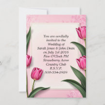 Wedding invitation simple