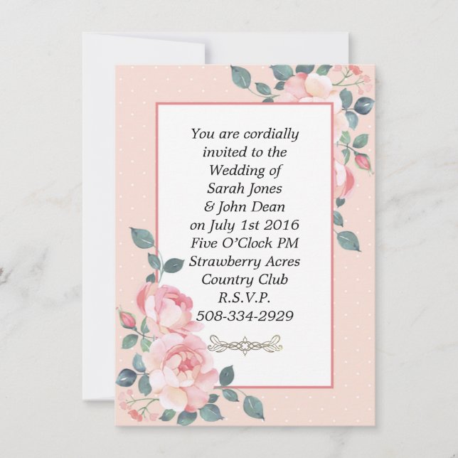 Wedding invitation simple (Front)