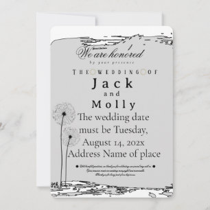 Wedding invitation Simplicity that speaks of luxry