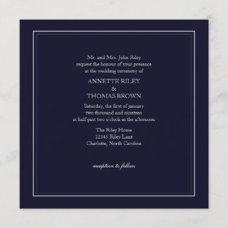Wedding Invitation | Simply |dblgry