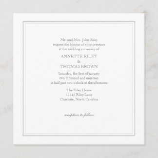 Wedding Invitation | Simply |wgry