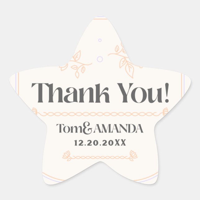 Wedding Invitation Sticker  (Front)