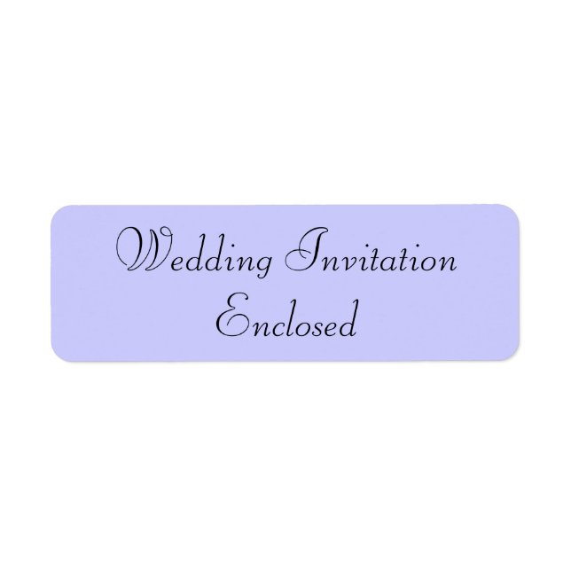 Wedding Invitation Stickers (Front)