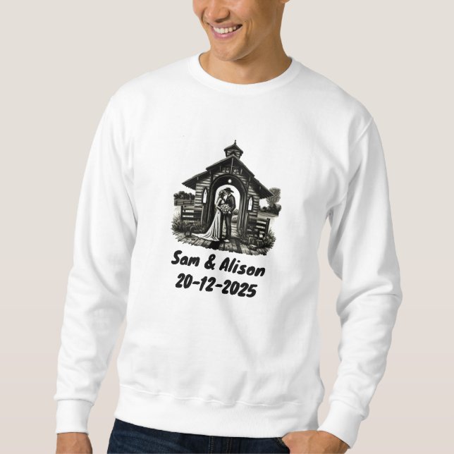 Wedding invitation sweatshirt (Front)