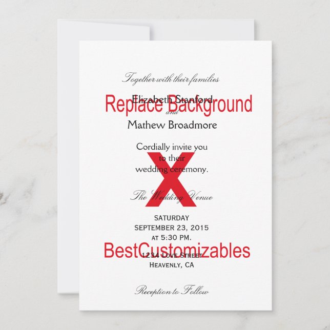 Wedding Invitation Template (Front)