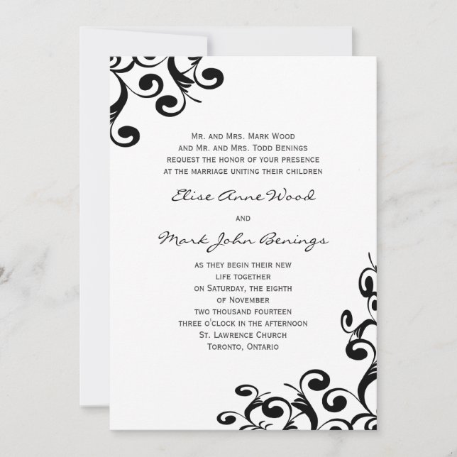 Wedding Invitation Template (Front)