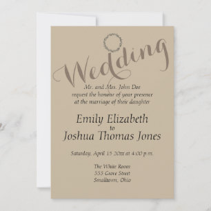 Wedding Invitation Template Custom Simple Modern