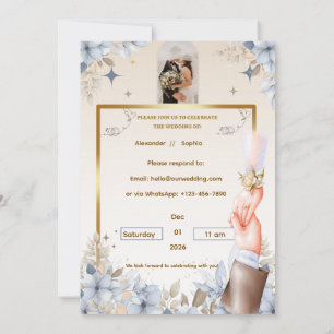 Wedding Invitation Template for Names &date
