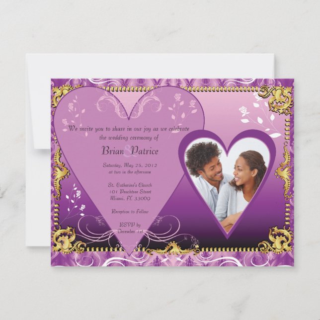 Wedding Invitation Template insert Photo, I have (Front)