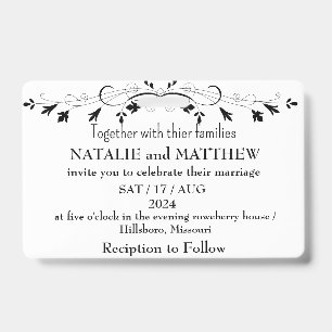 Wedding Invitation Template Se Badge