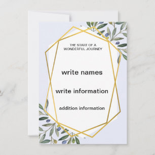 Wedding invitation templates