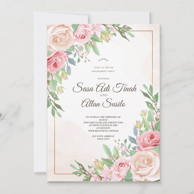 wedding invitation templates (Front)