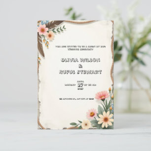 Wedding invitation that embodies the essence of na