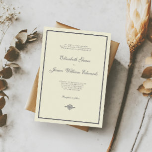 Wedding Invitation // The Elegant Collection