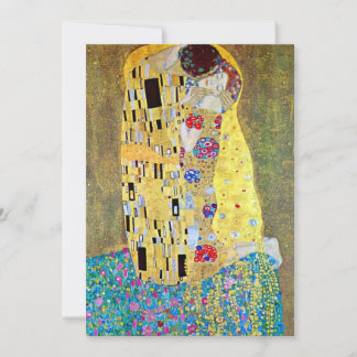 Wedding Invitation; The Kiss by Gustav Klimt Invitation