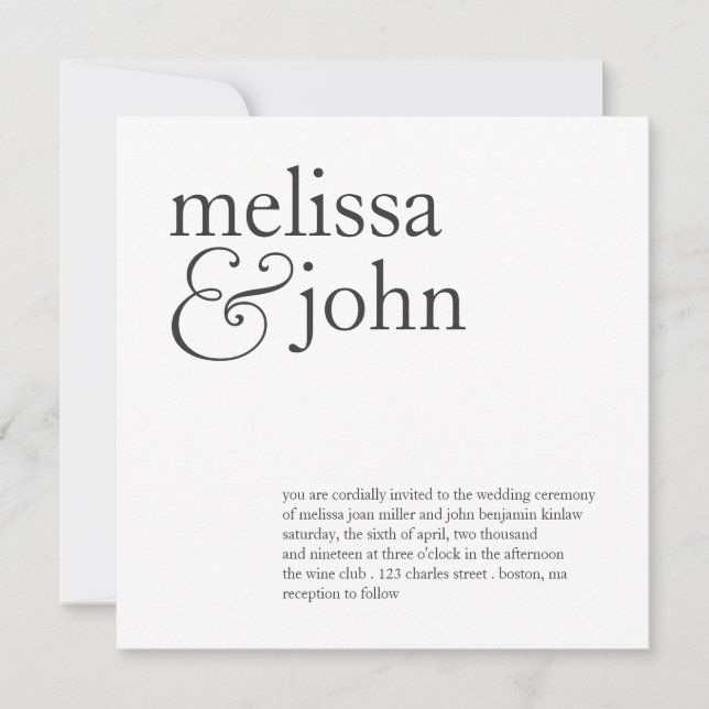 Wedding Invitation | These two (Front)