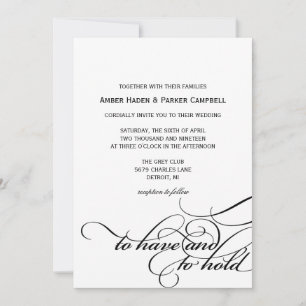 Wedding Invitation To Have To Hold II