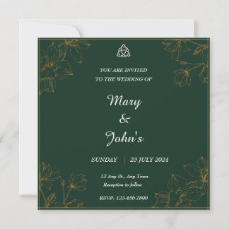 Wedding Invitation Trinity Knot