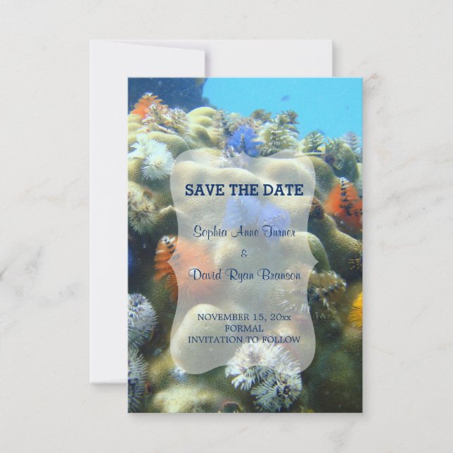 Wedding Invitation | Underwater View SAVE THE DATE (Front)