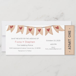 Wedding Invitation, Wedding Ceremony Reception Invitation