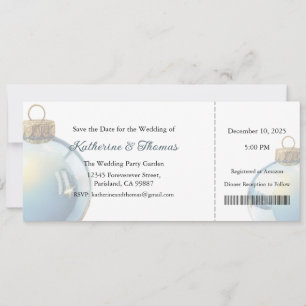 Wedding Invitation, Wedding Stationary, Christmas Invitation