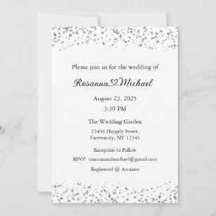 Wedding Invitation, Wedding Stationary, Heart Invitation