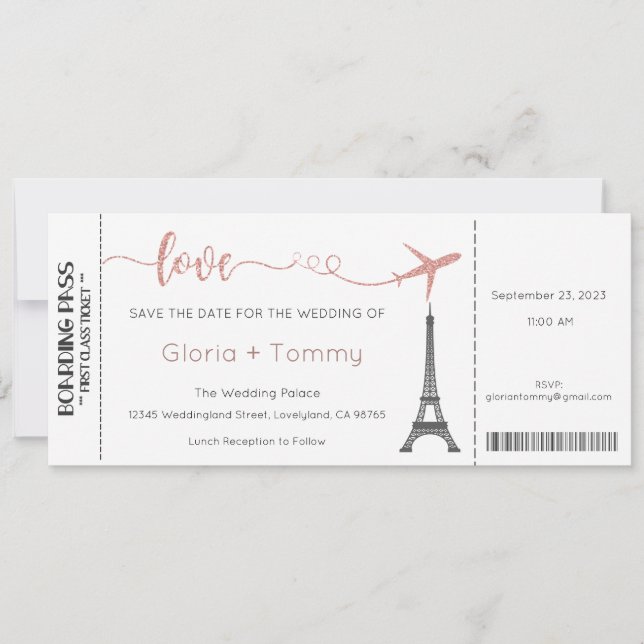 Wedding Invitation, Wedding Stationary, Love Invitation (Front)