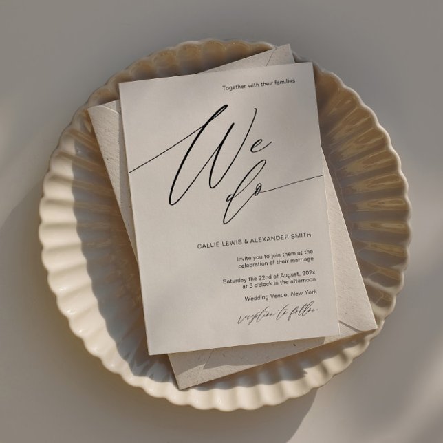 Wedding Invitation with Elegant Calligraphy Font (Creator Uploaded)