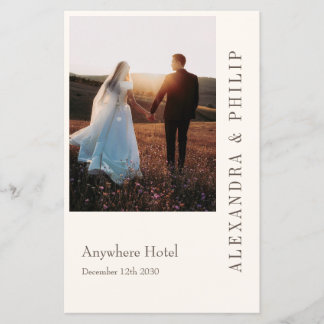 Wedding Invitation with Elegant Typography program