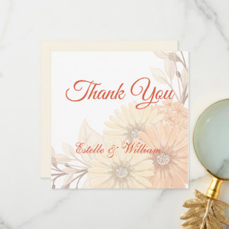 Wedding Invitation with Pastel Floral Design