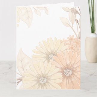Wedding Invitation with Pastel Floral Design