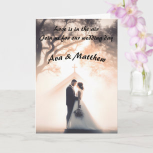 Wedding invitation with style and elegance