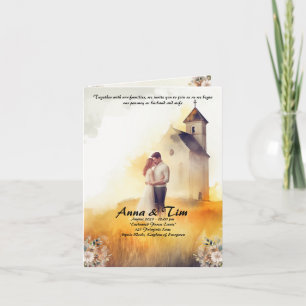 Wedding invitation with style and elegance