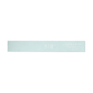 Wedding Invitation Wrap Around Label