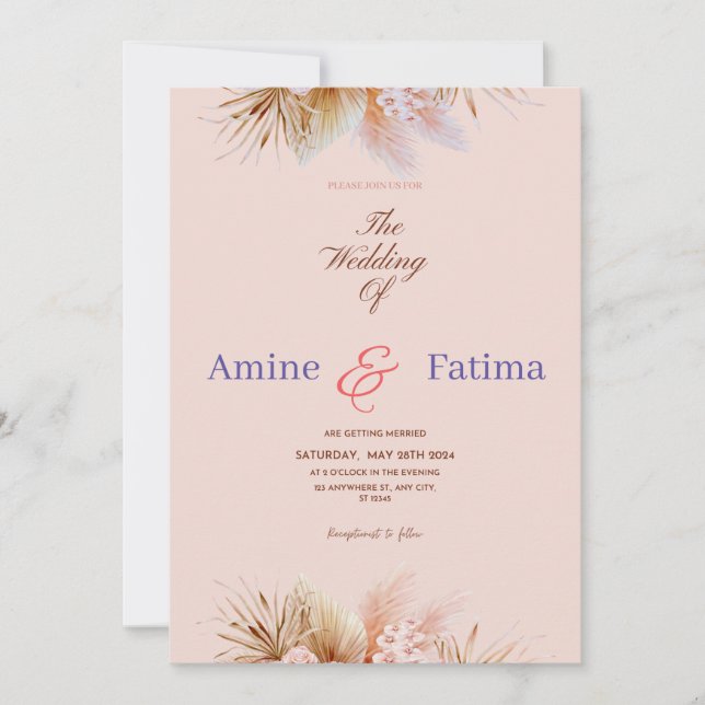 Wedding invitations  (Front)