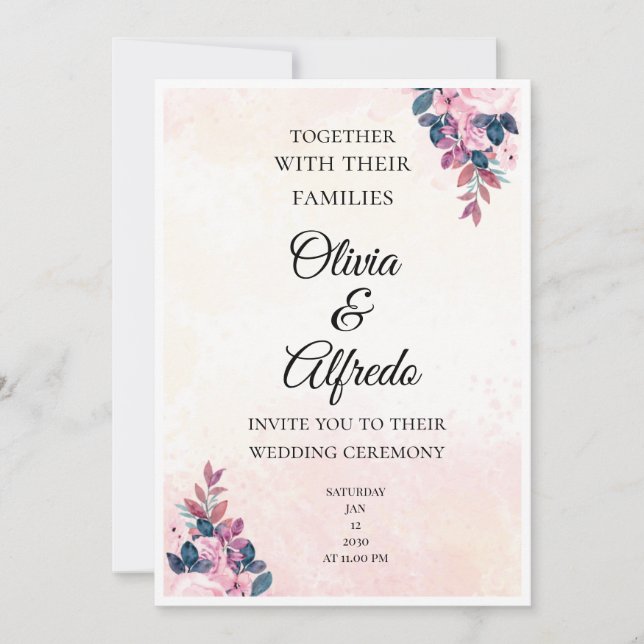 Wedding invitations  (Front)