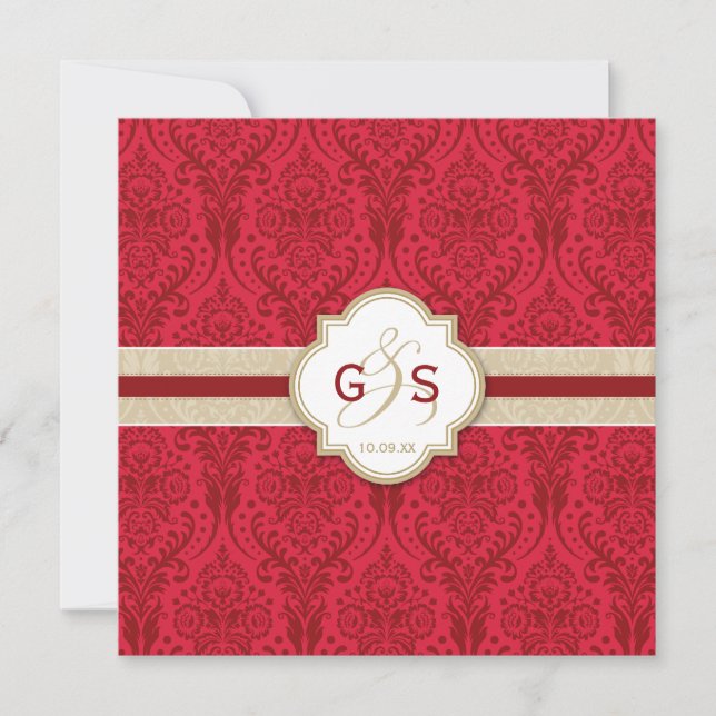 WEDDING INVITATIONS :: beauty SQ 1 (Front)