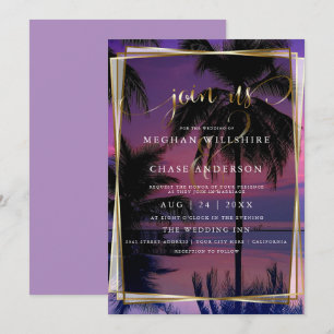 Wedding Invitations    Exotic Tropical Night Beach