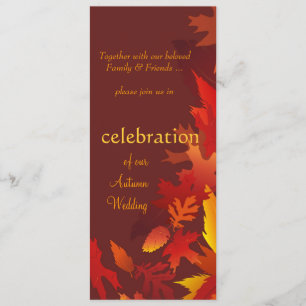 Wedding Invitations - Festive Fall Autumn Weddings